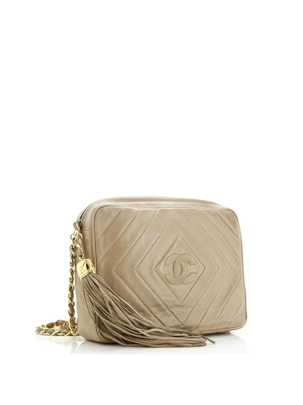 Chanel Vintage Diamond Cc Camera Bag #206583C20B